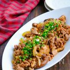 下味冷凍ＯＫ！豚こまきのこのスタミナマヨ炒め