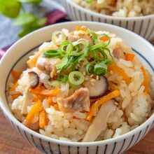 レンジで５分！混ぜるだけ！【鶏めし】味付け1つで簡単！