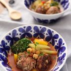 ラムミートボールのトマト煮込み