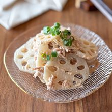 レンジで簡単！シャキシャキ【れんこんのツナサラダ】