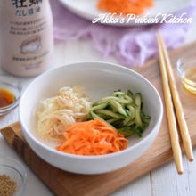『牡蠣だし醤油』で激ウマ♡三種のナムル【ヒガシマル醤油】