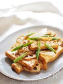 厚揚げとレンコンのマヨネーズ醤油炒め