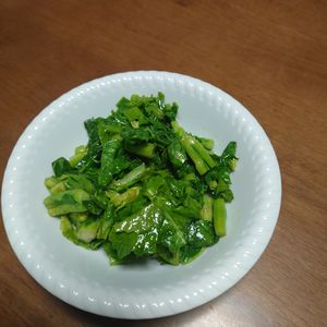 1505777の作ってみた!投稿(レンジで簡単！菜の花のナムル)