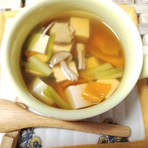 M＊Pの作ってみた!投稿(即席！オイスターソースでお好みスープ)