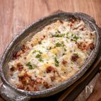 ベーコン飯のチーズ焼き