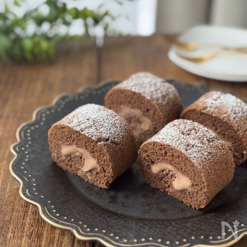 ふわしゅわ♪米粉のチョコミニロール