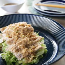 鶏むね肉とキャベツの棒棒鶏(バンバンジー)