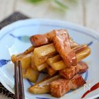 れんこんとベーコンの鶏だし煮【作りおき】