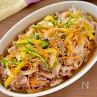 揚げない【豚肉の南蛮漬け】で、大盛り野菜がペロリといけた！