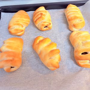 365185の作ってみた!投稿(板チョコ包みのふんわりチョコパン)