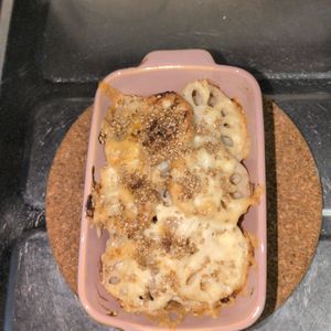KUMIKOの作ってみた!投稿(パパッともう一品♪れんこんの味噌マヨチーズ焼き)