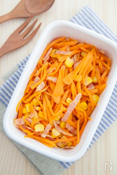 作り置きに。にんじんのコンソメ炒め