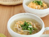 【食べるスープ】簡単！もやしと卵の生姜スープ