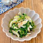 ちくわと豆苗の柚子胡椒和え