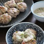 疲れに負けない！豚こま紅生姜団子のトロロソース。