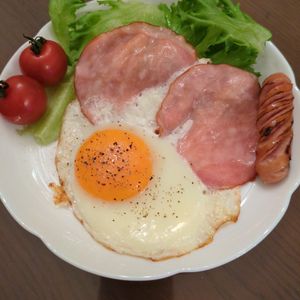 たりおの作ってみた!投稿(綺麗な半熟目玉焼き)