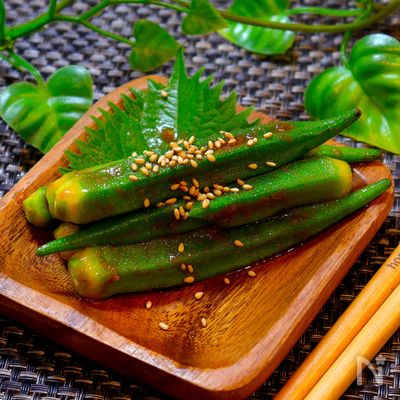 【手を抜くときはとことん抜く!!】オクラのピリ辛和え