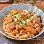 チーズタッカルビ焼きうどん│甘辛チーズでやみつきの一皿