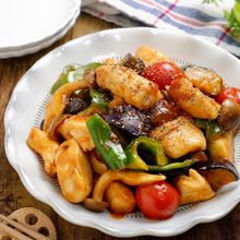 野菜が美味しい♡『鶏むね肉と彩り野菜のオイケチャ炒め』