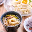 【ねぎ豚つけうどん】簡単に作れて絶品！〆はスープで♪