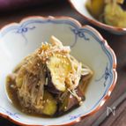 【レンジでお手軽一品】茄子とえのきのポン酢煮