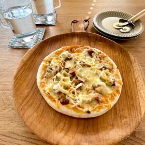 グリーンラテの作ってみた!投稿(止まらない旨さ！ねぎチャーシューピザ)