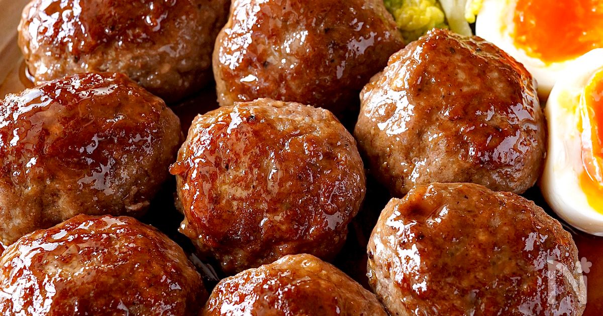 【照り焼きハンバーグ】ふっくらジューシー♡