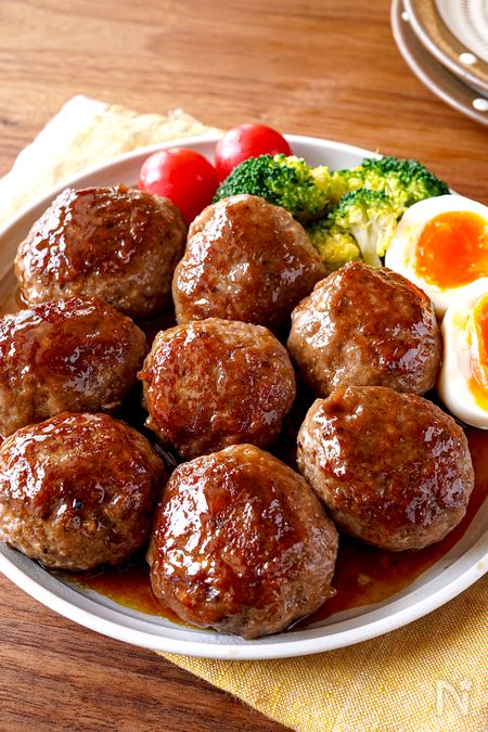 【照り焼きハンバーグ】ふっくらジューシー♡