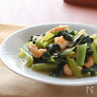 小松菜と油揚げの煮びたし