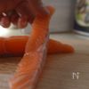 ライスペーパーで簡単！ズッキーニとサーモンタルトの工程3