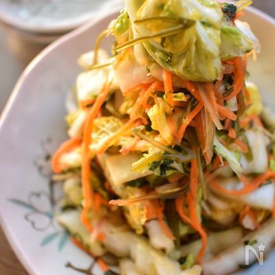 病みつき間違いなし!疲れた身体に染みる♡白菜の薬味甘酢漬け♡