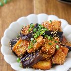 作り置き＊厚揚げと茄子のごま照り焼き