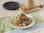 カリフォルニアくるみたっぷり！豆苗とにんじんの白和え