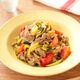 ズッキーニとラム肉のスパイシー炒め