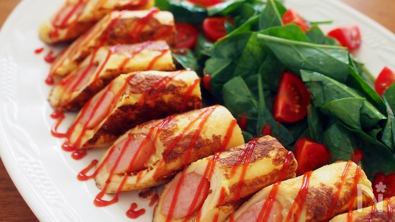 食パンでアメリカンドック風ランチ By 加瀬 まなみ レシピサイト Nadia ナディア プロの料理家のおいしいレシピ