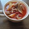 ぽぽペの作ってみた!投稿(腸活•美肌に♡【豚肉と野菜の具だくさんトマトスープ】栄養満点)