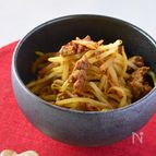 ひき肉が美味しい！食欲そそる♪もやしカレー