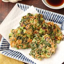 豆と小松菜のおやき
