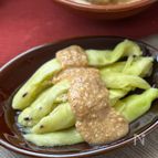 祖母直伝♡蒸しなすのごま酢味噌だれ
