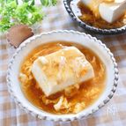 ３分で完成☆超簡単『豆腐の卵あんかけ』