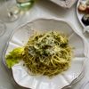 セロリの葉っぱのスパゲッティ