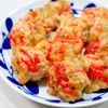 まゆの作ってみた!投稿(紅しょうがと青のりの香ばしチキンナゲット【鶏むね肉で♪】)
