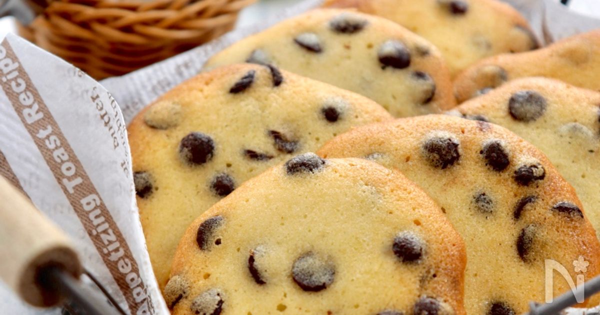 混ぜるだけでサクサク！チョコラングドシャ