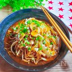 あまから旨~♡もやしと豚肉のピリ辛中華炒め♡