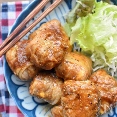 柔らかこってり♡はんぺんチーズの豚バラ巻き♡