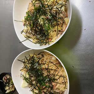 そら・ゆずの作ってみた!投稿(味付け不要！簡単絶品イカの塩辛・和風パスタ)