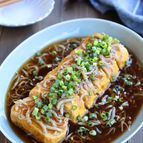 厚焼き玉子のしらすあんかけ
