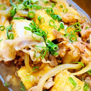 みおの作ってみた!投稿(【豚こま厚揚げの甘辛すき煮】ワンパン10分!甘辛節約おかず♪)