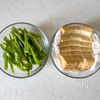 【厚揚げと豆もやしとピーマンのそぼろあん】ボリュームあんかけの工程1