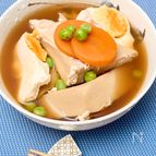 【汁だく高野豆腐と卵の煮物】ご飯と一緒にほっこり美味しい！